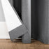 Sun Zero Columbia Thermal Insulated 100% Blackout Grommet Curtain Single Panel, 50" x 84", Gray...