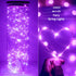 15 Packs 20 Led Purple Fairy Lights Battery Operated 6.6ft Silver String Lights Waterproof Firefly Starry Light for DIY Table Centerpieces Wedding...