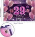29th Birthday Decorations for Girls IMISI Happy Birthday Banner Pink Decorations for A Party Birthday Backdrop for Women...