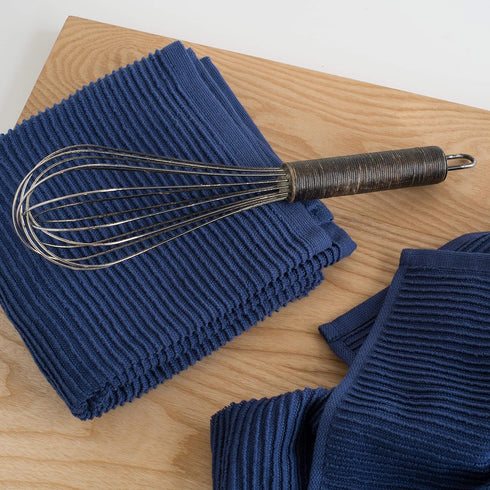 Now Designs Ripple Kitchen Towel, Set of 2, Indigo...