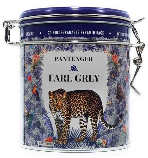 Pantenger Earl Grey Tea Bags | Organic Tea | Finest Ceylon Black Tea Leaves with Bergamot Essential Oil. Black Tea Bags. 20 Sachets. Packed in USA...