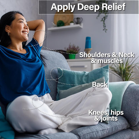 Deep Relief Essential Oil Roll-On - 10 ml – 100% Pure Therapeutic Grade, Aromatherapy Oil for Self-Care...