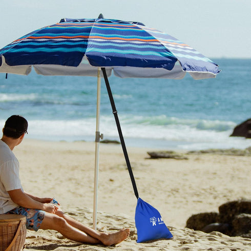 AMMSUN Beach Umbrella Sand Bag Umbrellas Anchor Weight Bags Anchor for Heavy Duty High Wind Resistant Beach Shade Tent Outdoor Canopies Windproof ...