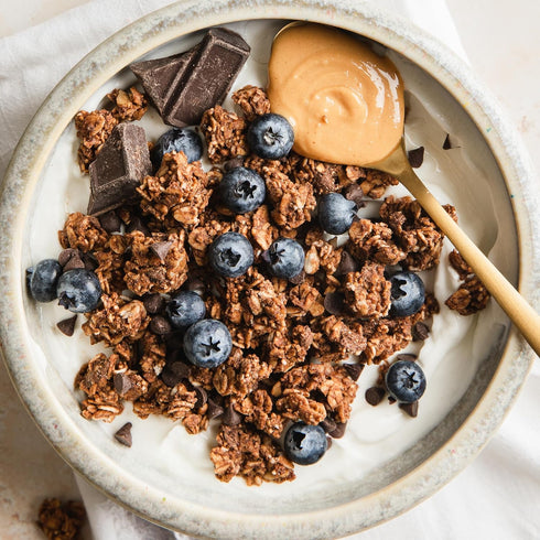 Purely Elizabeth, Chocolate Sea Salt, Ancient Grain Granola with Probiotics, Gluten-Free, Non-GMO (8oz Bag)...