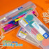 BAZIC Plastic Pencil Case, Ruler Length Large Utility Storage Box, Clear Color, Multi Purpose Organizer, 1-Pack...