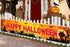 Halloween Black Cat Yard Decor Banner, Happy Halloween Black Cat Yard Sign Outside Banner Decorations for Outdoor Yard Fence, Scary Cat Halloween ...