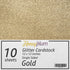 Gold Glitter Cardstock - 10 Sheets Premium Glitter Paper - 12" x 12" Heavyweight Sparkly Constuction Paper For Scrapbooking, Arts & Crafts, DIY...