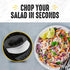 Checkered Chef Salad Chopper Tool with Cover, Mezzaluna Knife Stainless Steel Vegetable Rocker, Mincer, Cutter...