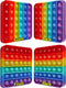 Alphabet Pop Fidget Toy Letters ABC Numbers Learning and Educational Toys Square Sensory Toys Popper Games Gifts for Kids ADHD Autism 2 Packs Doub...