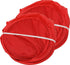 Simple Houseware Mesh Pop-Up Laundry Hamper Basket with Side Pocket, Red - 2 Pack...
