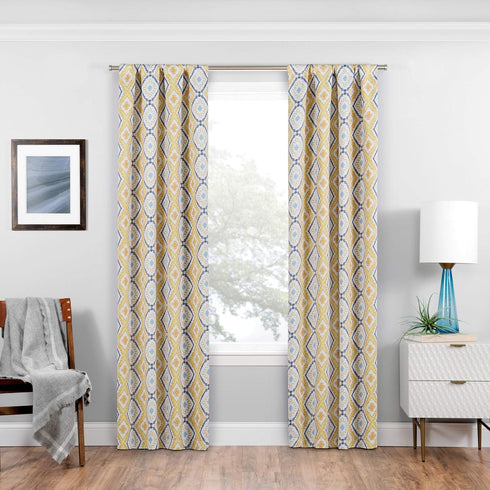 ECLIPSE Room Darkening Curtains for Bedroom - Morrow 37" x 63" Thermal Insulated Single Panel-Rod Pocket Light Blocking Curtains for Living Room, ...