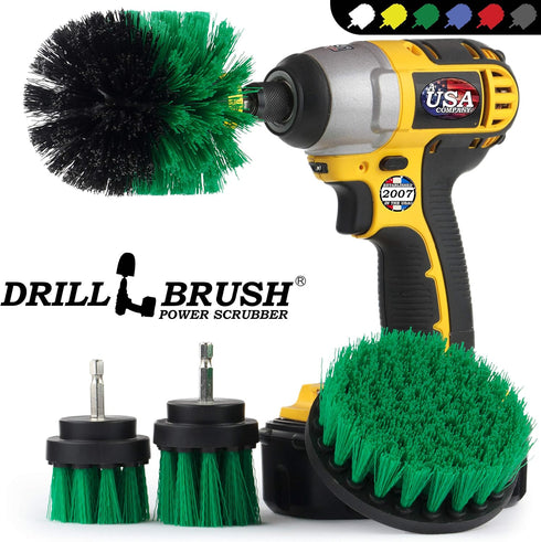 Pan Scrubber Kit - Cast Iron Skillet Brushes - Kitchen Cleaning Supplies - Stove Scrubber - Kitchen Countertop Cleaner - Kitchen Trash Can Scrubbi...