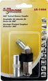 LUMAX LX-1406 Silver 360 Degree Swivel Grease Coupler. Swivels in a Full 360 Degree Circle and Locks in Place. 45 Degree Angle Gives Easy Access t...