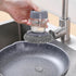 Dish Brush with soap Dispenser,with 2 Velvet Dish Brushes, Steel Wool Scrubber for Cleaning Dishes, pots, Pans, Grills, Sinks, Replaceable Brush H...
