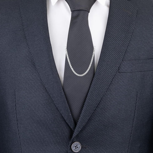 Men for Tie chain Silver Golden Tie Clips Gift Box...