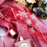 Boao 2.5 Inch Wide Organza Ribbon Snowflake Wired Sheer Glitter Ribbon with Spool for Christmas Decoration, Gift Wrapping, Party Decoration (Red, ...