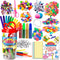 Mega Kids Crafts and Art Supplies Jar Kit - 1000+ Piece Set - Instructional Booklet Included - Glitter Glue, Construction Paper, Colored Popsicle ...