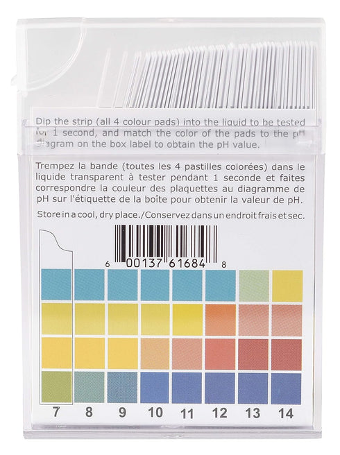 pH Strips, 0-14 Scale, for Testing Water pH, Made of Premium Litmus Paper (100 Strips)...
