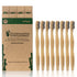 Bamboozled | Bamboo Toothbrush | Charcoal Infused BPA Free Medium Bristles | Organic & Sustainable | Biodegradable & Eco-Friendly | Set of 8 | The...