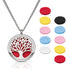 Aromatherapy Essential Oil Diffuser Necklace Pendant Locket Jewelry | 24’’ Adjustable Chain Stainless Steel Perfume Necklace | 10 Refill Pads | Gi...