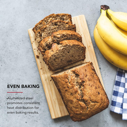 KitchenAid 9x5in Nonstick Aluminized Steel Loaf Pan, Beetroot...
