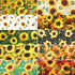 10Pcs 25 x 25cm Sunflower Cotton Fabric Patchwork Printed Patterns Quilting Fabric Sewing Patchwork Precut Fabric for DIY Artcraft...