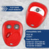 KeylessOption Key Fob Replacement for 2003 2004 2005 2006 2007 Chevrolet Chevy Silverado Suburban Tahoe GMC Sierra Yukon Cadillac Escalade Hummer ...
