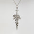 Dragons Wrapped Around Sword Medieval Renaissance Silver Finish Pendant Necklace...