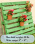 NACETURE 12 Pack Stainless Steel Plant Hangers Flower Pot Clips - Outdoor Wall Hook Metal Plant Stand Holds 5" to 8" Standard Flower Pot...
