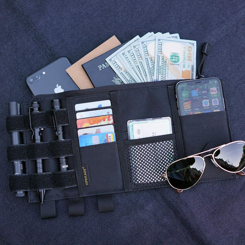 VIPERADE CHA4 Car Sun Visor Organizer, Truck & Auto Accessories Document Holder Sunglass Storage Pouch (Black)...