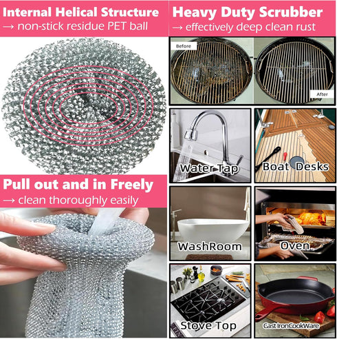 Outdoor Brush Cleaner Pack - Set of 6 Brushes for Cleaning Boat and Sink...