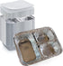 Disposable Aluminum Foil Tray with Paper Board Lids (Pack of 20 sets) – 3 Compartment Foil Pan...