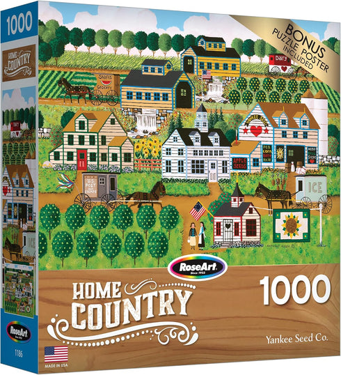 RoseArt - Home Country - Yankee Seed Co. - 1000 Piece Jigsaw Puzzle for Adults...