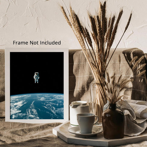 Posterizer 1 pcs-astronaut floating alone in space-Astronomy & Celestial Art-Gift for Men Women Teens-Decor for Home & Office- unframed wall art...