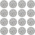 Hicarer Rhinestone Embellishments 19 mm Sew on Rhinestones Gems Button Accessory Silver Glass Crystals Buttons for DIY Jewelry Crafting Sewing Clo...
