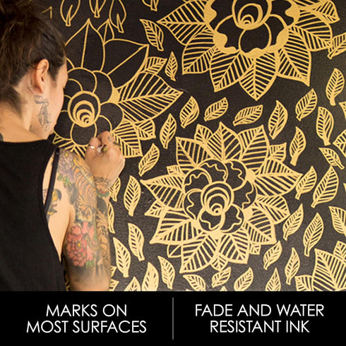 Sharpie Metallic Permanent Markers | Fine Point for Bold Details | Gold | 1 Marker Pen...