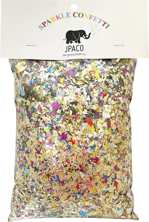 Jumbo Mylar Rainbow Foil Confetti - Glittering Metallic Confetti for New Year's, Surprises, Birthdays, Photoshoots, Engagements, and Weddings (300...