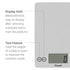 Escali Arti Glass Food Scale Digital Countertop Kitchen, Baking and Cooking Scale with Nutrition and Calorie Counter, 15-Pound Capacity, 9" x 6.5"...