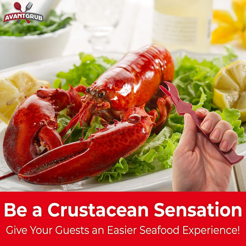 Ultra Durable, Super Easy Seafood Sheller 6Pk. Serrated Knife Perfect for Cracking Lobster, Crab, Crawfish or Deveining Shrimp. BPA Free, Portable...