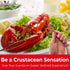 Ultra Durable, Super Easy Seafood Sheller 6Pk. Serrated Knife Perfect for Cracking Lobster, Crab, Crawfish or Deveining Shrimp. BPA Free, Portable...