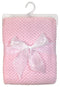 Stephan Baby Snuggle Fleece Crib Blanket, Pink Popcorn Fleece...