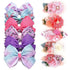 5 Inch Hair Bows for Girls Boutique Ribbon Artificial Floral Hair Bow Clips Hair Accessory for Girls 11pcs...