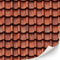 3 Sheets Self-Adhesive Roof Tiles and Shingles for Dollhouses Scale 1:12 (Roof Tiles Clay 1)...