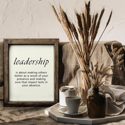 Posterizer 1 pcs-Leadership Encouraging quotes-Motivational & Inspirational Art-Workplace & Office Art-Decor for Home & Office- UNFRAMED Wall Art...