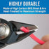 Jonard Tools JIC-2755 High Carbon Steel Flush Cutter Plier...