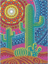Dimensions Southwest Cactus Acrylic Dot Painting Kit for Adults and Kids, Multicolor...