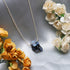 Gempires Raw Moonstone with Black Tourmaline Pendant Necklace, Handmade Crystal Jewelry, Everyday wear Necklace,16 + 2 Inch Silver Plated Adjustab...
