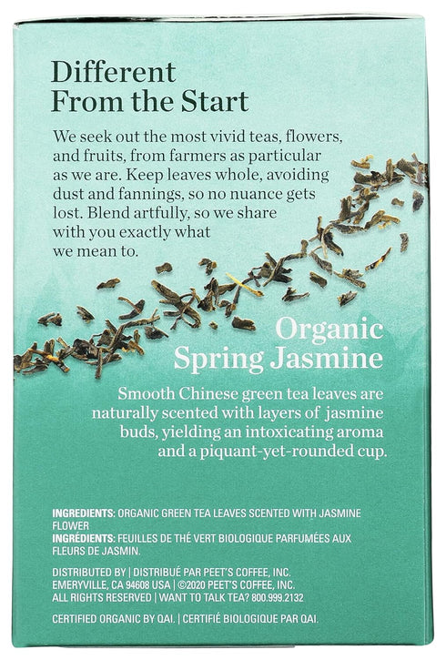 Mighty Leaf Tea Organic Spring Jasmine, Whole Leaf Pouches, 15 ct...