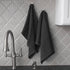 Ritz Royale Collection 100% Combed Terry Cotton, Highly Absorbent, Oversized, Kitchen Towel Set, 28" x 18", 2-Pack, Solid Graphite...