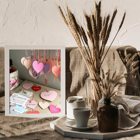 Posterizer 1 pcs-Valentine's day inspired heart shaped cute craft poster -3-Romantic Art-Holiday Poster Collection-Gift for Couples boyfriend girl...